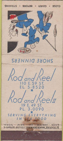 Matchbook Cover - Rod Rell New York City WORN 21 Strike Feature