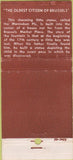 Matchbook Cover - Brussels Restaurant New York City 21 Strike Feature