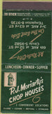 Matchbook Cover - PJ Moriarty's Chop House New York City 30 Stick