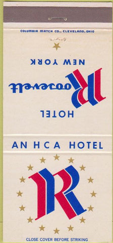 Matchbook Cover - Hotel Roosevelt New York City 30 Strike