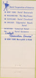 Matchbook Cover - Hotel Roosevelt New York City 30 Strike