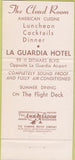 Matchbook Cover - LaGuardia Hotel New York City 30 Strike