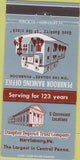 Matchbook Cover - Dauphin Deposit Trust Harrisburg PA 30 Strike