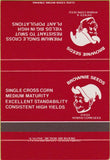 Matchbook Cover - Brownie Seeds corn Plainview TX SAMPLE 40 Strike