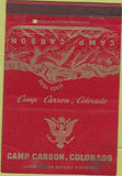 Matchbook Cover - Camp Carson CO military postcard WEAR 40 Strike