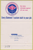 Matchbook Cover - Diamond T Trucks Ventura CA semi 40 Strike