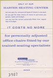 Matchbook Cover - Range Office Supply Virgina Grand Rapids MN chairs 40 Strike