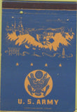 Matchbook Cover - US Army military postcard 40 Strike