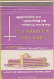 Matchbook Cover - Texas Medical Center Houston TX 40 Strike