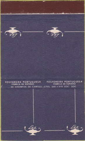 Matchbook Cover - Fosforeira Portugesa Portugal  Double Print Error