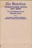 Matchbook Cover - Pennsylvania Dutch Gift Shop Allentown PA 40 Strike