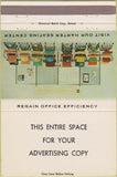 Matchbook Cover - Harter Office Chairs YOUR IMPRINT 40 Strike