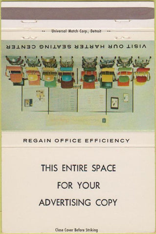 Matchbook Cover - Harter Office Chairs YOUR IMPRINT 40 Strike