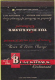 Matchbook Cover - The Blackhawk Restaurant Chicago IL 40 Strike
