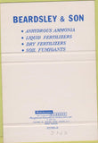 Matchbook Cover - Beardsley Son Oxnard CA Fertilizer Shell SAMPLE 40 Strike