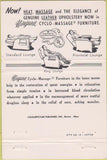 Matchbook Cover - Niagara Cyclo Massage Chair Saginaw MI 40 Strike