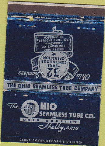 Matchbook Cover - Ohio Seamless Tube Shelby OH WEAR 40 Strike