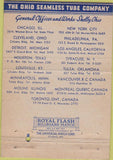 Matchbook Cover - Ohio Seamless Tube Shelby OH WEAR 40 Strike