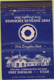 Matchbook Cover - Fort Douglas UT Exchange military postcard 40 Strike