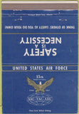 Matchbook Cover - US Air Force Safety BX military 40 Strike