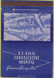 Matchbook Cover - US Naval Hospital Glenwood Springs CO postcard 40 Strike