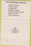 Matchbook Cover - ATS Transport Trucking North Ridgeville OH 40 Strike