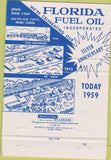 Matchbook Cover - Florida Fuel Oil  1959 Miami FL WEAR 40 Strike
