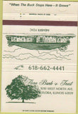 Matchbook Cover - Flora Bank Trust Flora IL 40 Strike