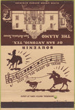 Matchbook Cover - San Antonio TX Souvenir Alamo postcard 40 Strike