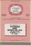 Matchbook Cover - Pittsburgh Home Savings Loan PA 40 Strike
