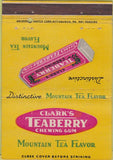 Matchbook Cover - Teaberry Chewing Gum 40 Strike