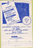 Matchbook Cover - Campbell Photo Printing Washington DC 40 Strike