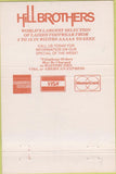 Matchbook Cover - Hill Brothers Shoes Lynchburg VA 40 Strike