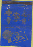 Matchbook Cover - US Naval Hospital Oakland CA military postcard WORN 40 Strike