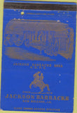 Matchbook Cover - Jackson Barracks New Orleans LA military postcard 40 Strike
