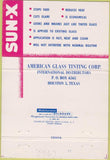 Matchbook Cover - Sun X Glass Tinting Milwaukee WI 40 Strike