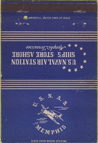 Matchbook Cover - US Naval Air Station Memphis TN military 40 Strike