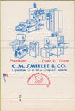 Matchbook Cover - CM Smillie Co Ferndale MI saws 40 Strike