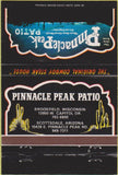 Matchbook Cover - Pinnacle Peak Patio Scottsdale AZ cactus 40 Strike