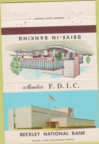 Matchbook Cover - Beckley National Bank WV? 40 Strike