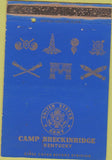 Matchbook Cover - Camp Breckinridge KY military postcard WORN 40 Strike