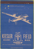 Matchbook Cover - Keesler Field Biloxi MS military postcard 40 Strike