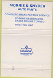 Matchbook Cover - Good Year Tires Michelin Bridgestone Zanesville OH 40 Strike