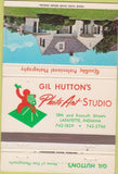 Matchbook Cover - Gil Hutton's Photo Art Studio Lafayette IN 40 Strike