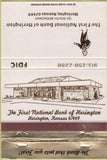 Matchbook Cover - First National Bank Herington KS 40 Strike