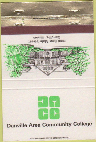 Matchbook Cover - Danville Area Community College Danville IL 40 Strike