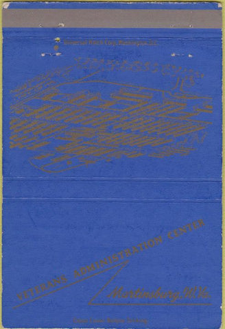 Matchbook Cover - Veterans Hospital Martinsburg WV 40 Strike