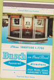 Matchbook Cover - Busch Funeral Home Cleveland OH 40 Strike
