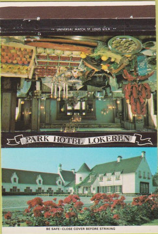 Matchbook Cover - Park Hotel Lokeren Belgium 40 Strike