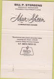 Matchbook Cover - HP Smith Phillips 66 oil gas Chicago IL 40 Strike